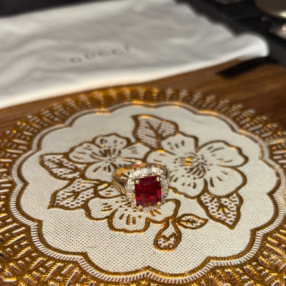 Solid 14K Gold
Lab Cut Ruby
Make me an offer.